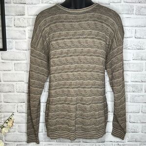 Vintage 90’s Pronto Uomo Sweater Long Sleeve Crewneck Knit Stripe SIZE XXL 2X